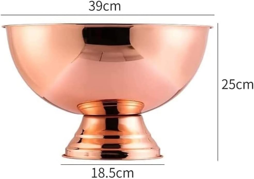 Drink Bucket Bar Supplies Stainless Steel Ice Bucket Portable Chiller Bin Basket Champagne Bucket Cooler Bucket Ice Bucket for Parties(Gold)