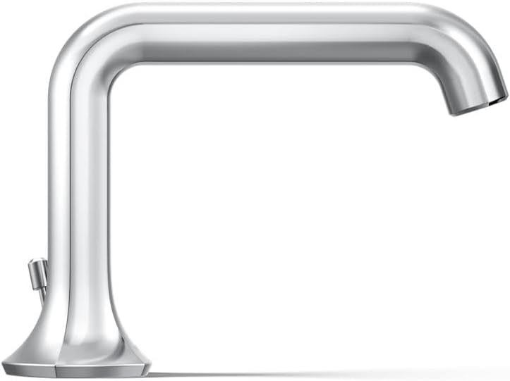 KOHLER 27009-K-CP Occasion Bathroom Sink Faucet Spout, Stationary Deck-Mount Bathroom Sink Spout, 1.0 gpm, Polished Chrome