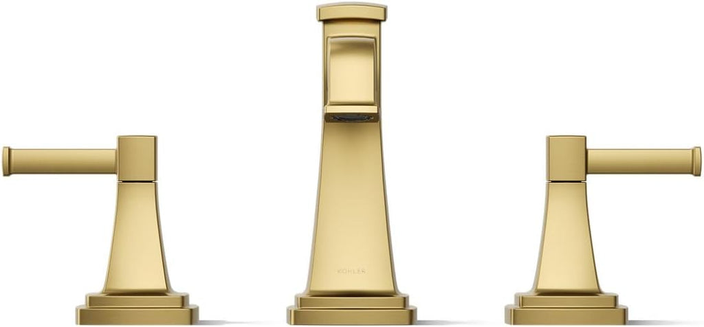 Kohler K-27399-4 Riff 1.2 GPM Widespread Bathroom Faucet - Vibrant Brushed Moderne Brass