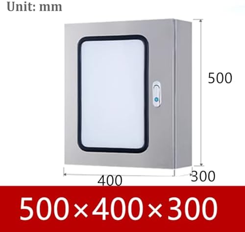 Stainless Steel Weatherproof Electrical Distribution Box with Double Doors, Outdoor Enclosure for Circuit Breakers & Network, Secure Mounting Solution,