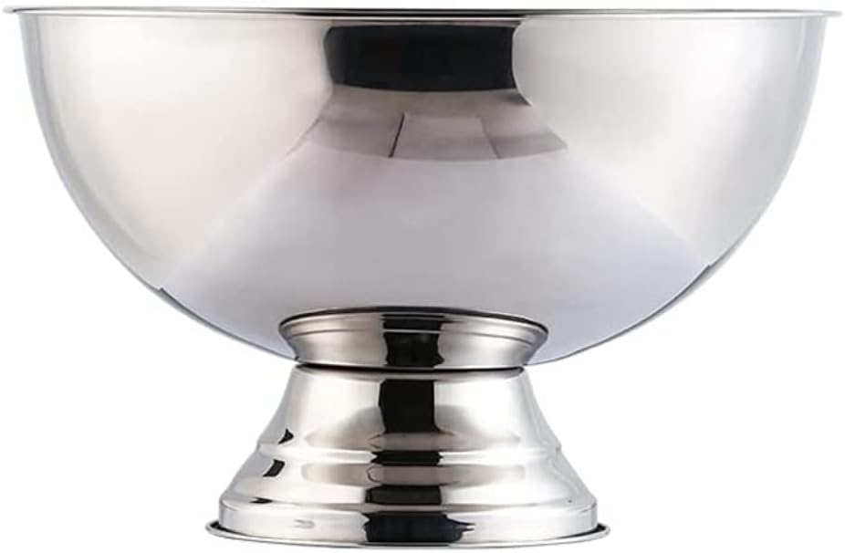 Drink Bucket Bar Supplies Ice Bucket Stainless Steel Ice Bucket Portable Chiller Bin Basket Ice Bucket for Parties(Silver)