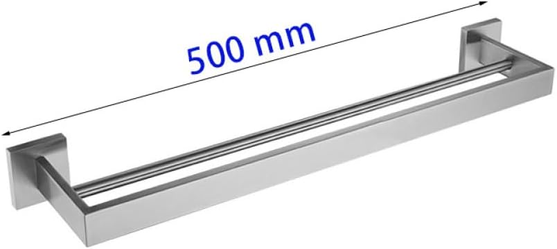 Stainless Steel Bathroom Accessories Brushed Nickel Towel Rack Toilet Paper Holder Towel Bar Hook Toilet Hardware,2 Bars 50cm,