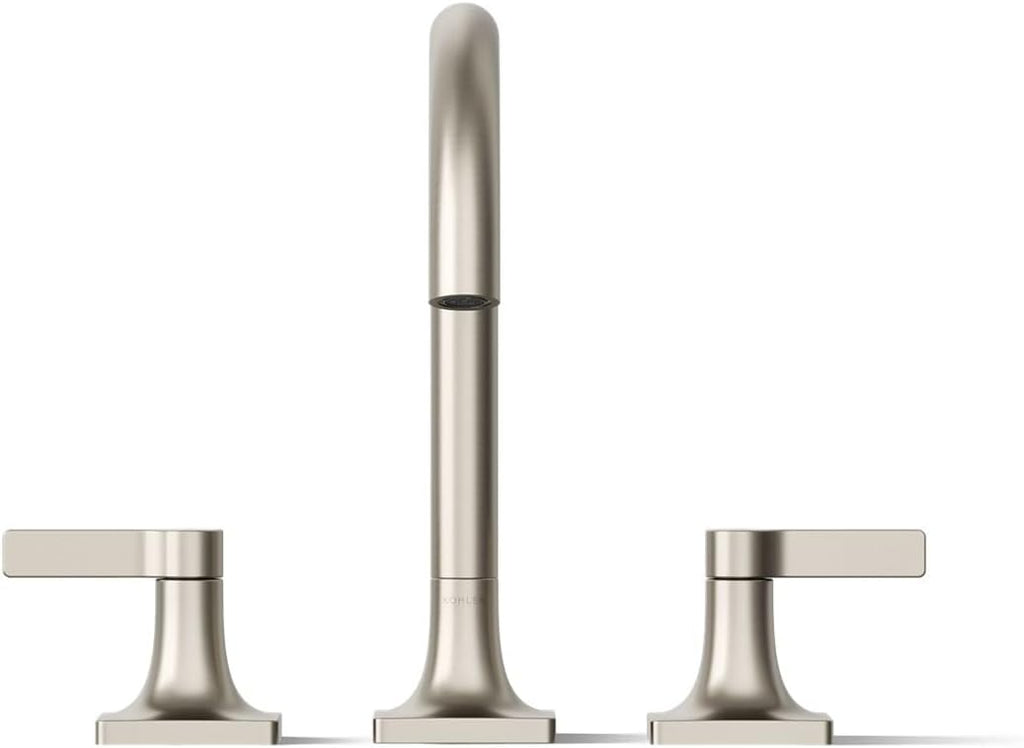 KOHLER K-T28131-4-BN Venza Deck-Mount Bath Faucet Trim, Two Handle, Premium Durable Material, Corrosion Resistant, Vibrant Brushed Nickel