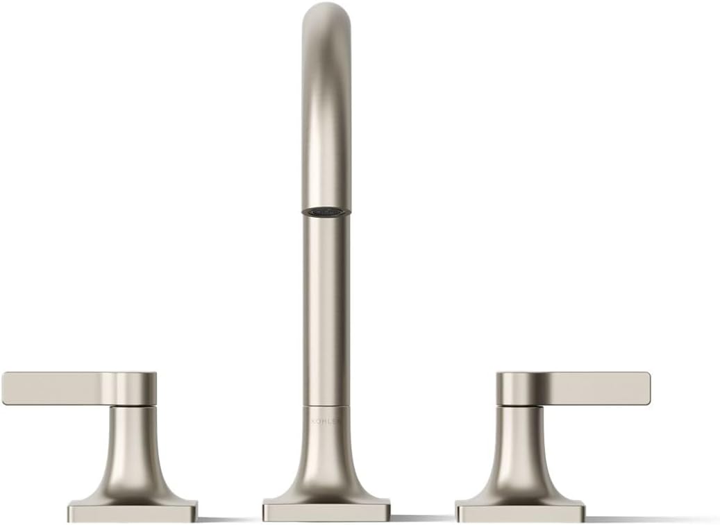 KOHLER K-T28131-4-BN Venza Deck-Mount Bath Faucet Trim, Two Handle, Premium Durable Material, Corrosion Resistant, Vibrant Brushed Nickel