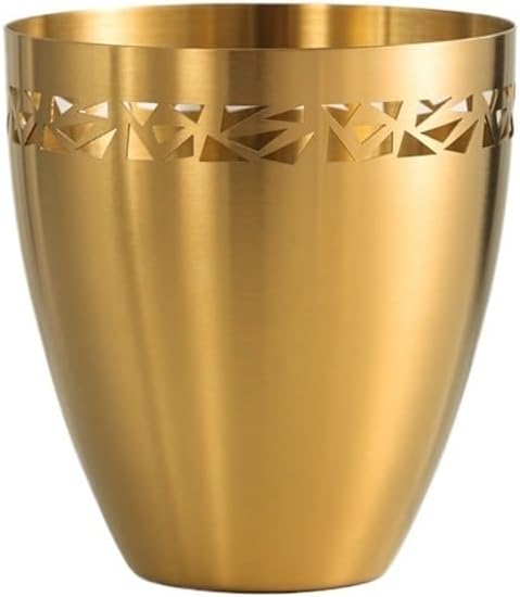Ice Bucket, Stainless Steel Ice Bucket Home Wine Cooling Bucket - Party Outdoor Champagne Wine Chilling Bucket Ice Buckets For Parties(Gold)