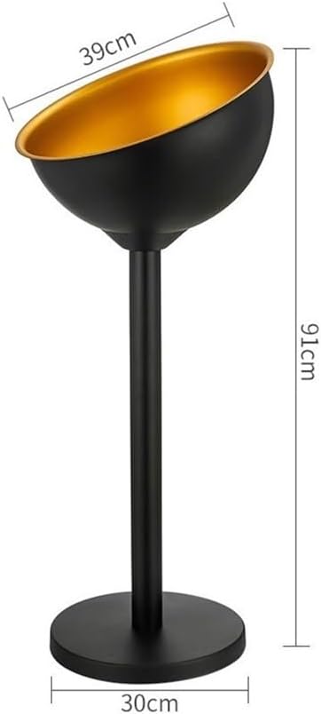 Ice Bucket, Vertical Stainless Steel Champagne Bucket Thickened Outdoor Ice Wine Basin Home Party Ice Wine Bucket Bar Ice Bucket Ice Buckets for Parties(Silver)