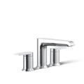 KOHLER K-T25740-4-CP Hint Two-Handle Deck-Mount Bath Faucet Trim, 10.0 GPM, Minimalist Design, Corrosion Resistant, Polished Chrome