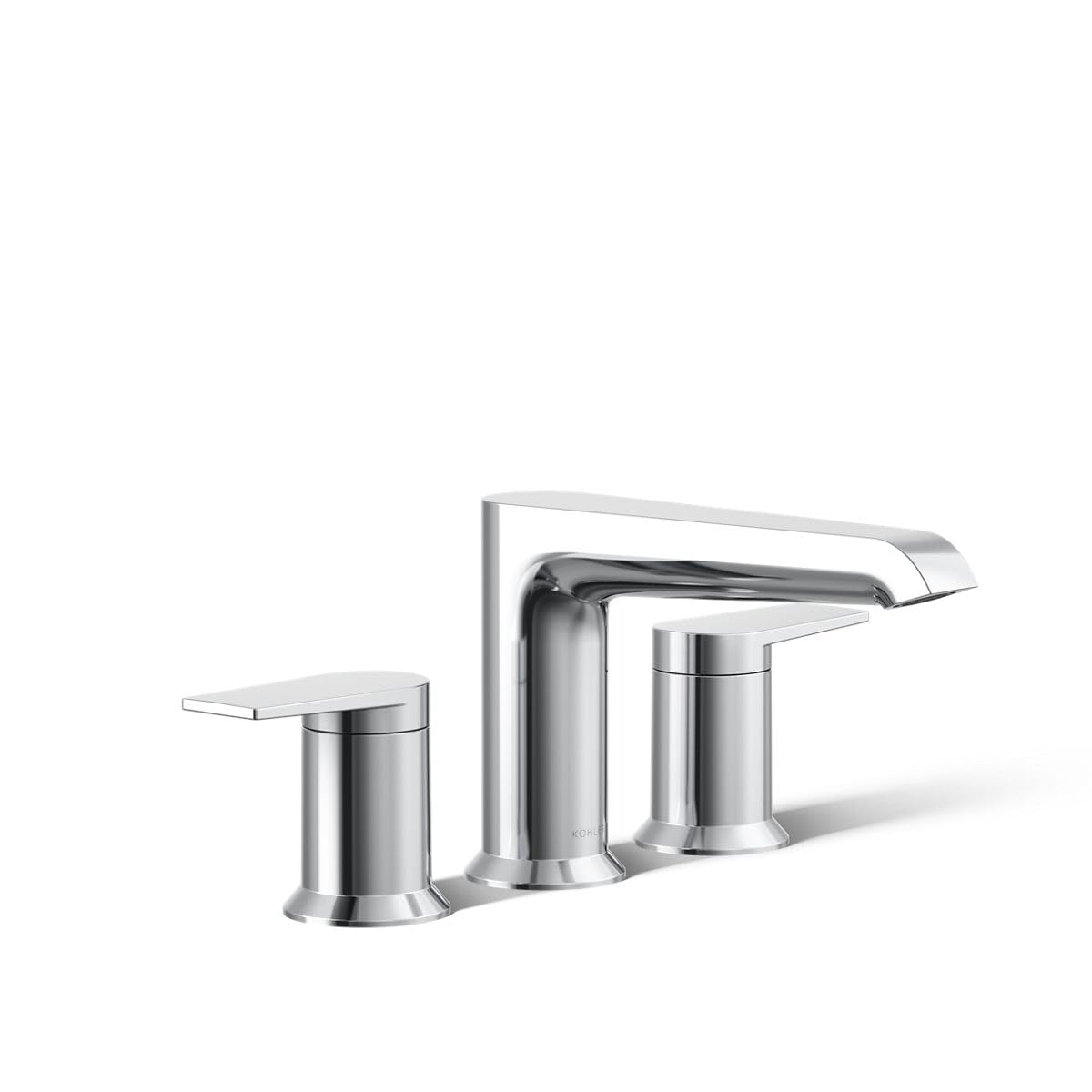 KOHLER K-T25740-4-CP Hint Two-Handle Deck-Mount Bath Faucet Trim, 10.0 GPM, Minimalist Design, Corrosion Resistant, Polished Chrome