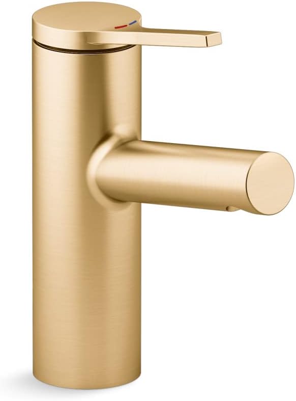 KOHLER 99492-4-2MB Elate Single-Handle Bathroom Sink Faucet with .5 GPM, Vibrant Brushed Moderne Brass