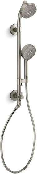 KOHLER 76471-Y-BN Awaken 1.75 GPM Retrofit Shower - Includes Shower Head, Hand Shower, Slide Bar and Hose, Vibrant Brushed Nickel