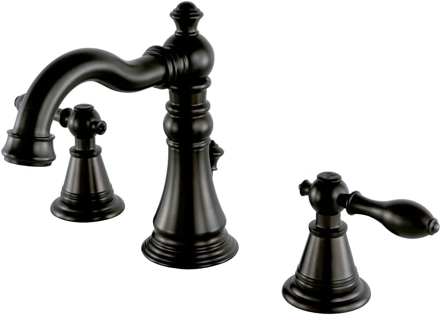 Kingston Brass FSC1975AL English Classic Widespread Lavatory Faucet, 5-5/16' Spout Reach, Oil Rubbed Bronze
