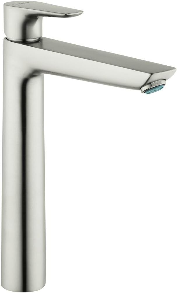 hansgrohe Talis E Modern 1-Handle 11-inch Tall Bathroom Sink Faucet in Brushed Nickel, 71717821