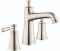 hansgrohe 4774820 Joleena 1.2 GPM Widespread Faucet with Pop-Up Drain, 7.75-Inches Tall, Brushed Nickel