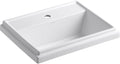 KOHLER Tresham® Rectangular drop-in bathroom sink with single faucet hole