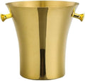 Party Stainless Steel Ice Bucket Party Champagne Wine Beer Drink Tub(Gold)