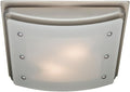 Good Housekeeping Buckingham (90064) 100 CFM 2.0 Sones Decorative Bathroom Ventilation Exhaust Fan with Light & Night-Light, Brushed Nickel