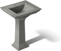 KOHLER Memoirs Stately 24' Pedestal bathroom sink with single faucet, White