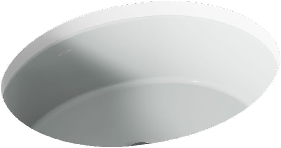 Kohler K-2881-95 1-Bowl Undermount Bathroom Sink w/Overflow Ice Grey