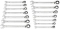 GEARWRENCH 14 Piece 90-Tooth 12 Point SAE Reversible Ratcheting Wrench Set | 86660