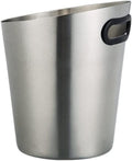 Drink Bucket Bar Supplies Inclined Stainless Steel Ice Bucket Champagne Bucket Bar Beer Bucket Cooler Bucket for Bar Club Ice Bucket for Parties(Silver)