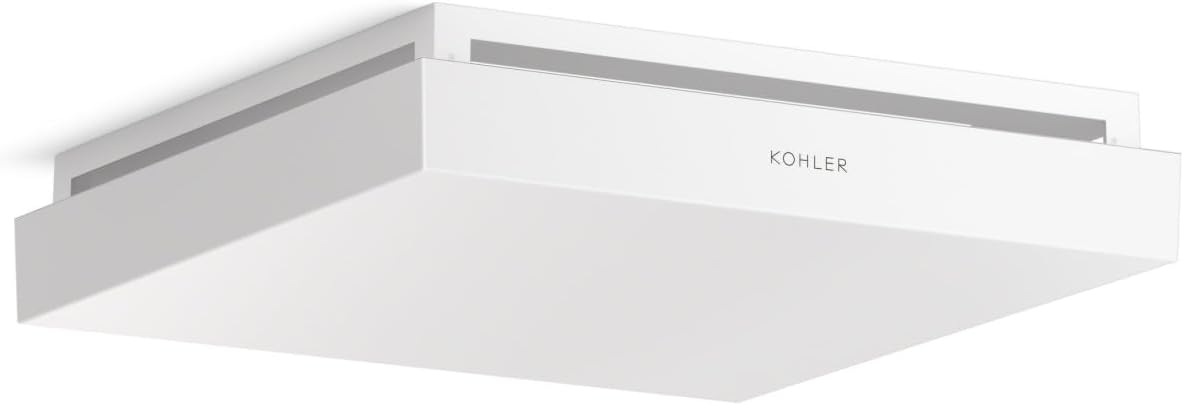 KOHLER Atmo Bathroom Exhaust Fan, Ceiling Vent for Bathroom, 13-7/8' X 13-7/8'