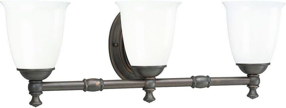 Progress Lighting P3029-74 Victorian Bath & Vanity, 24-1/2-Inch Width x 8-1/2-Inch Height, Bronze