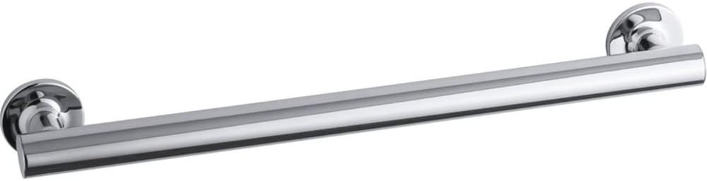 KOHLER 11892-S Purist 18' Grab Bar for Bathtubs and Showers, Wall-Mount Grab Bars for Bathroom, Polished Stainless