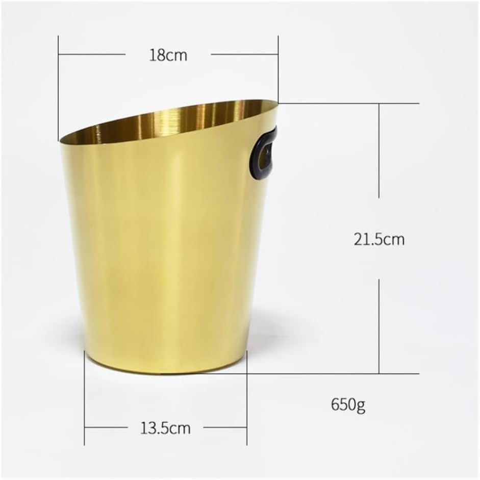 Ice Bucket, Stainless Steel Ice Bucket Cooler Whiskey Wine Bar Accessories Champagne Bucket Cooler Suitable for Cocktail Party Wine Bottle Restaurant Bar Party Ice Buckets For Parties(Silver)