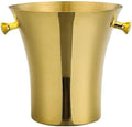 Ice Bucket, Ice Cube Bucket Stainless Steel Ice Bucket Party Champagne Bucket Ice Wine Bucket Beer Wine Champagne Ice Bucket Ice Buckets for Parties(Gold)