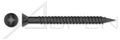 (5000 pcs) #6 X 1-5/8', Drywall Screws, Flat Trim Head Phillips Drive, Fine Thread, Steel, Black Phosphate