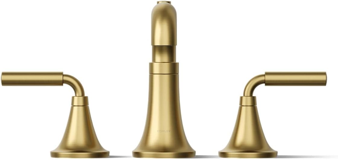 Kohler T26440-4-2MB Tone™ Deck-Mount Bath Faucet Trim with Diverter, Vibrant Brushed Moderne Brass