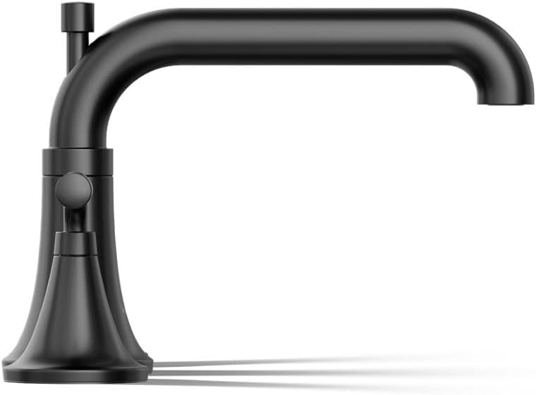 Kohler T26440-4-BL Tone™ Deck-Mount Bath Faucet Trim with Diverter, Matte Black