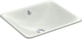 KOHLER 5400-FF Iron Plains Dual-Mount Bathroom Sink, Sea Salt