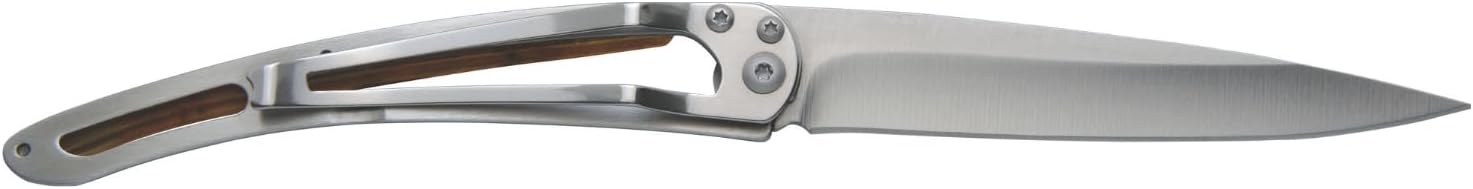 deejo - 37G Folding Pocket Knife with Belt Clip - Grizzly Design, 3.7-Inch Stainless Steel Blade, Brown Camo Handle - Lightweight Everyday Carry for Home, Work, and Outdoor Use