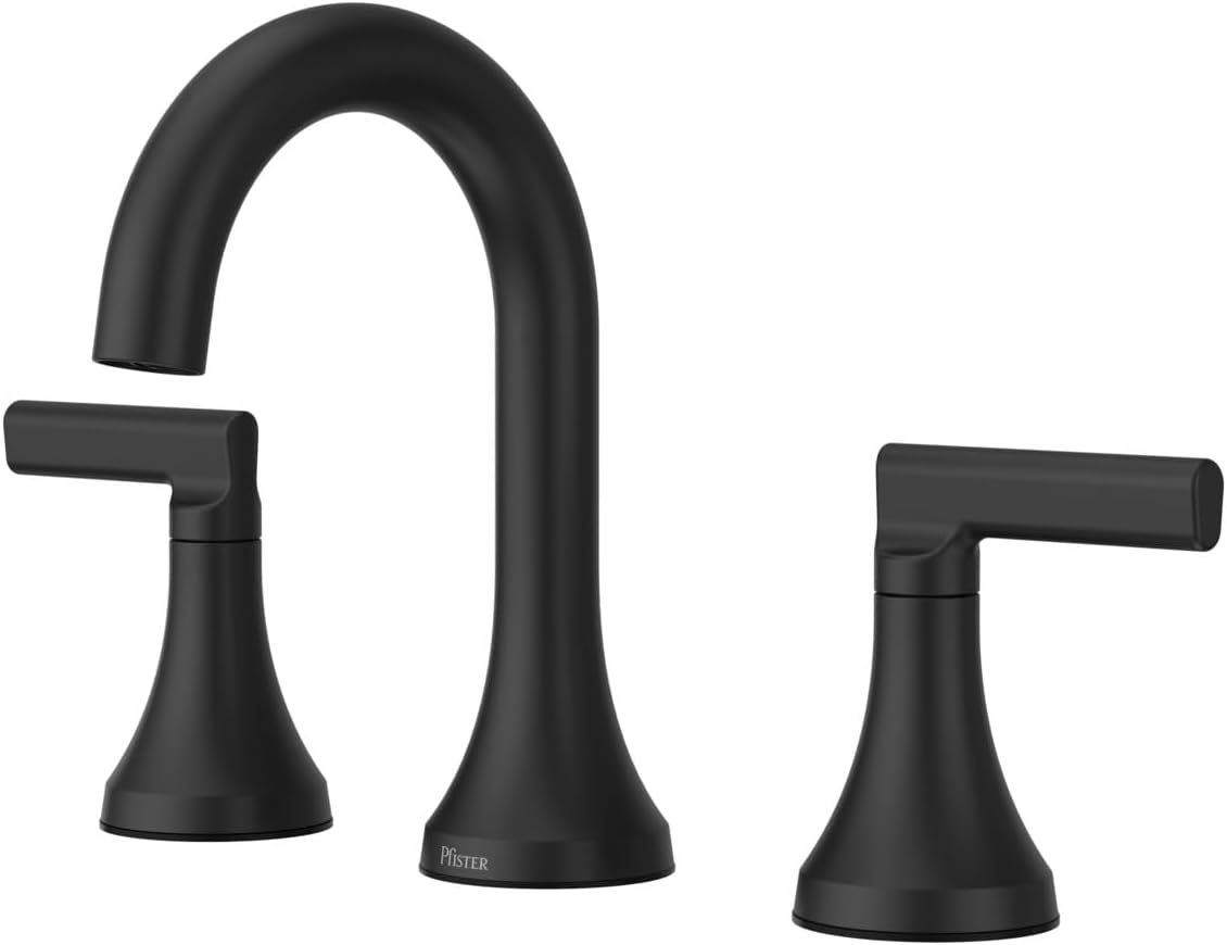 Pfister Vedra 2-Handle 8' Widespread Bathroom Faucet in Matte Black