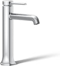 KOHLER 27003-4N-CP Occasion Tall Single-Handle Bathroom Faucet with Pop-Up Drain Assembly, One Hole Bathroom Sink Faucet, 0.5 gpm, Polished Chrome
