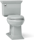 KOHLER Memoirs® Stately Two-piece elongated toilet, 1.28 gpf, Ice Grey