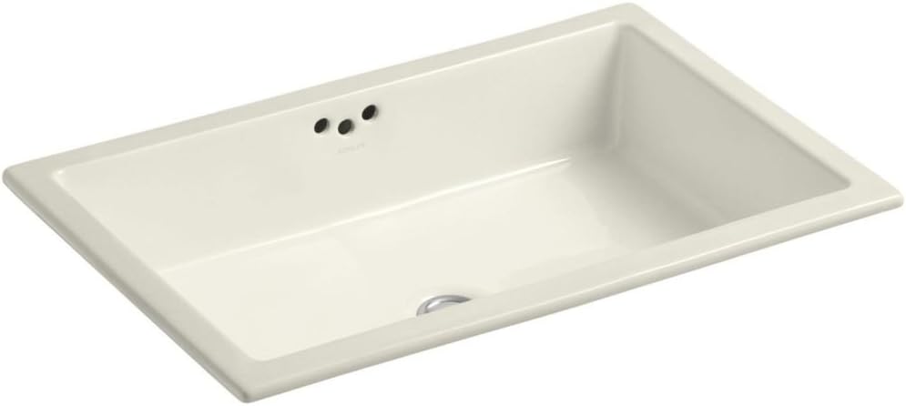 KOHLER K-2297-96 Kathryn Undercounter Bathroom Sink, Biscuit