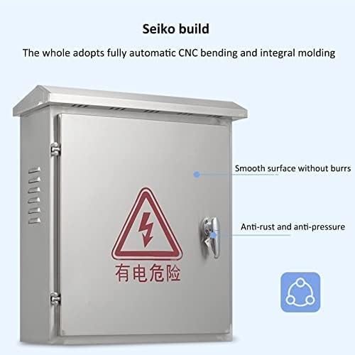 Distribution Box,Waterproof Electrical Junction Box, Wall-Mounted Enclosure with Hinged Cover, Indoor/Outdoor Meter Case, Durable Electrical Project Box with Mounting Pla,