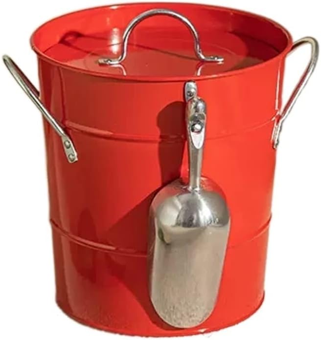 Ice Bucket 3.5 Liter Double Wall Ice Bucket Insulated Ice Buckets with Lid and Scoop Thickened Metal Ice Buckets, Party Beverage Tub for Home Kitchen Parties Cocktail Bar Drinks Cooler/Beer Bucket (