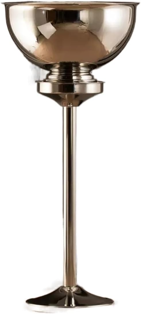 Ice Buckets for Parties, Polished Stainless Steel Champagne Bucket with Stand Free Standing Wine Chiller Wine Coolers and Cellar with Ice Bucket for Kitchen Bar and Outdoor,for Home,Guest Rooms and B