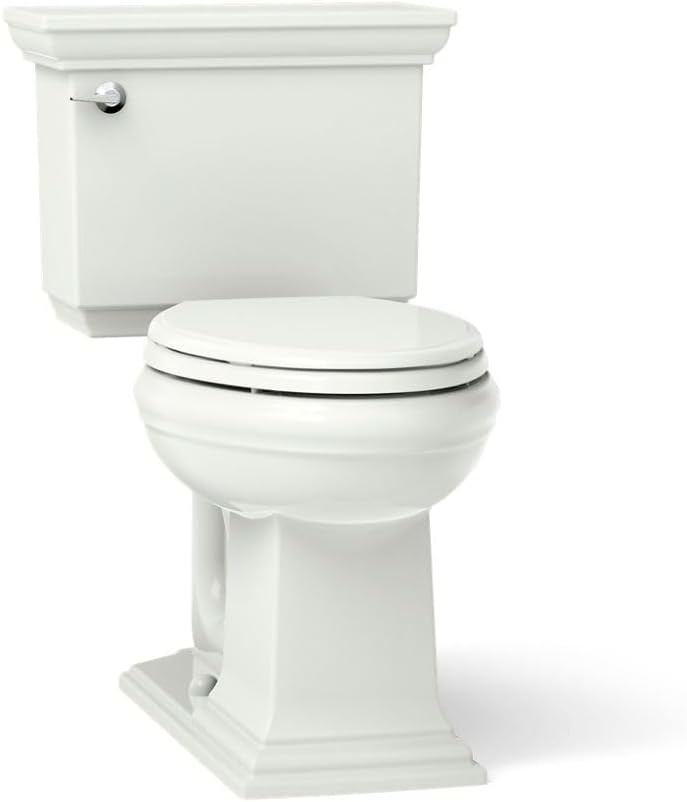 KOHLER K-3817-NY Memoirs® Stately Two-piece elongated toilet, 1.28 gpf, Dune