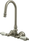 Kingston Brass CC73T8 Vintage Leg Tub Filler, Brushed Nickel, 8-Inch Adjustable Center