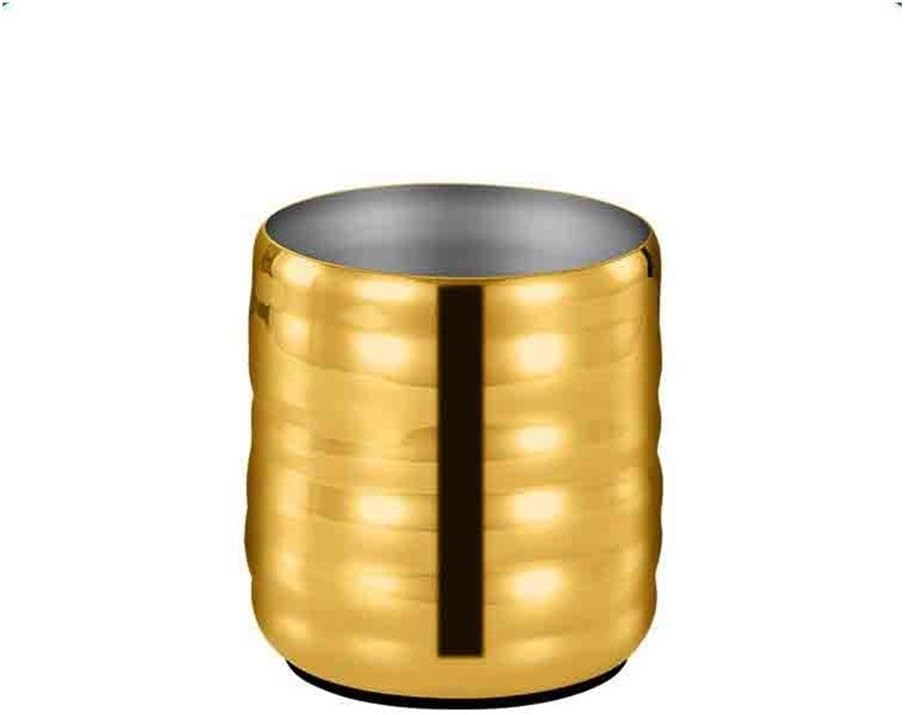 Ice Bucket, High-grade Stainless Steel Ice Bucket Thickened Bar Champagne Ice Storage Bucket Beer Bucket Ice Buckets For Parties(Gold)