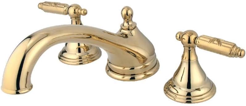 Kingston Brass KS5532GL Georgian Roman Tub Faucet, Polished Brass