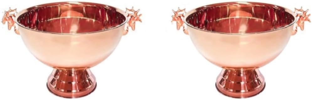 Pack of Two Ice Buckets for Parties, Large Capacity Champagne Bucket with Handles, Versatile Drink Buckets for Bar KTV, Metal Beverage Tub with Base(Pink)
