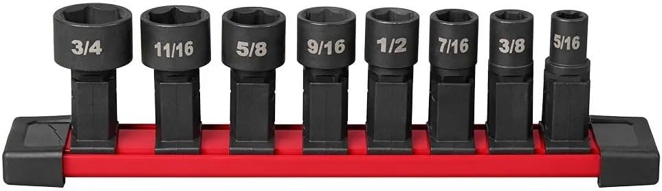8 PC 49-16-1640 6 Point Sockets for Milwaukee Box Ratchet Socket Set New