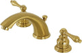 Kingston Brass KB977ALSB Victorian Widespread Bathroom Faucet, Brushed Brass