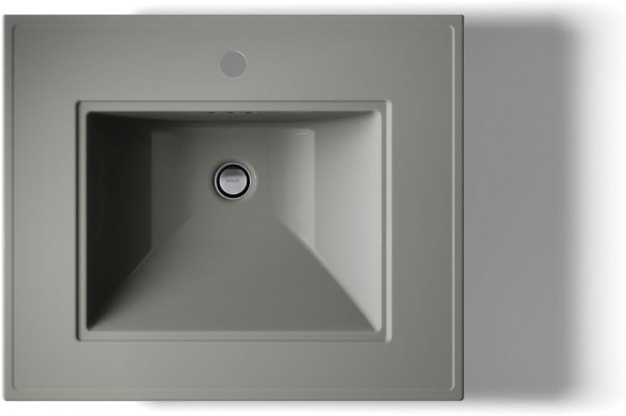 KOHLER Memoirs Stately 24' Pedestal bathroom sink with single faucet, White