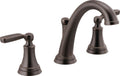 Delta Faucet Woodhurst Widespread Bathroom Faucet 3 Hole, Bronze Bathroom Faucet, Bathroom Sink Faucet, Metal Drain Assembly, Venetian Bronze 3532LF-RB